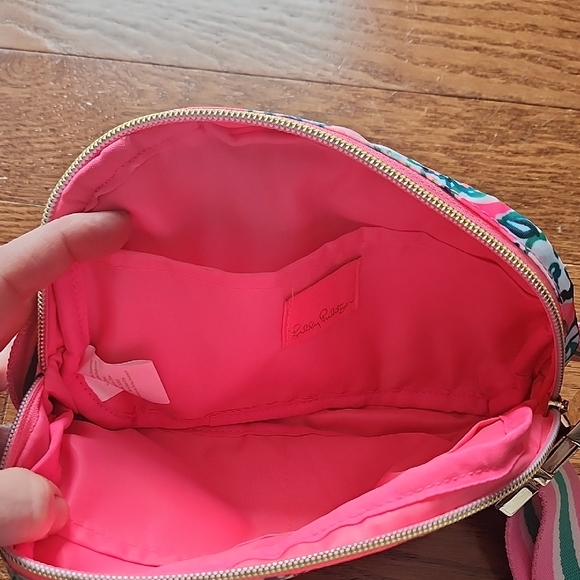 Lilly Pulitzer Floral Pink and Green Women's Belt Bag - Picture 5 of 6